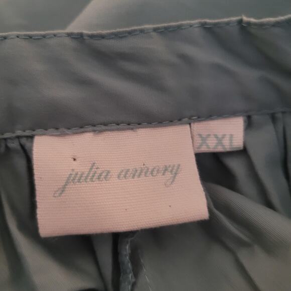 Julia Amory Dress Womens 2XL Green Coatue Caftan Embroidered Boho Maxi Belted - Picture 8 of 13